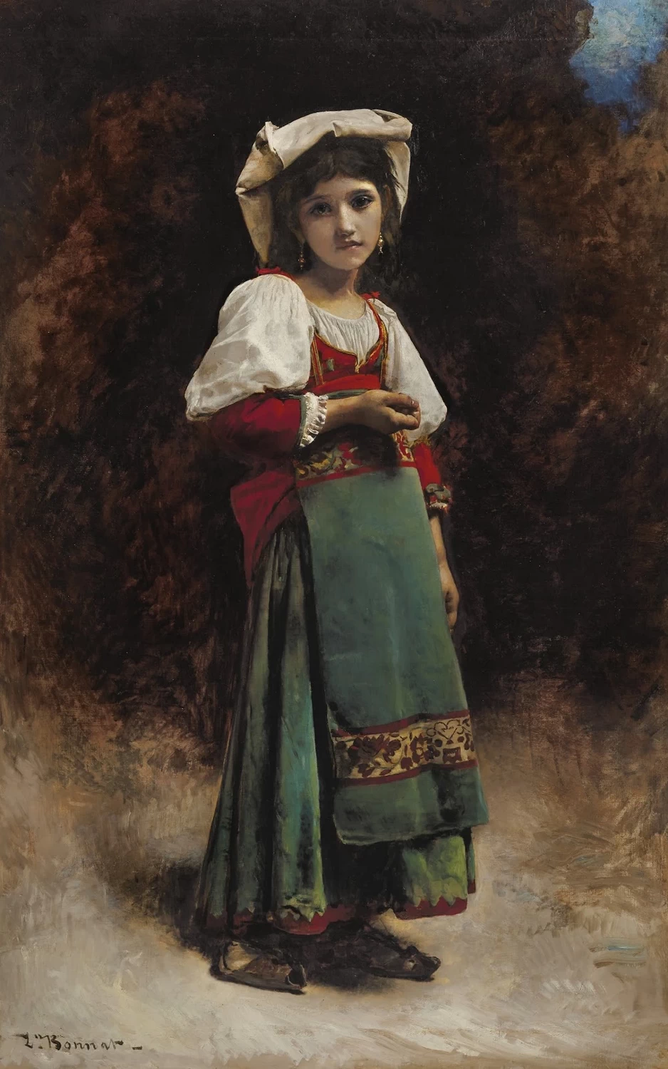 Léon Bonnat - Ritratto di ragazza italiana